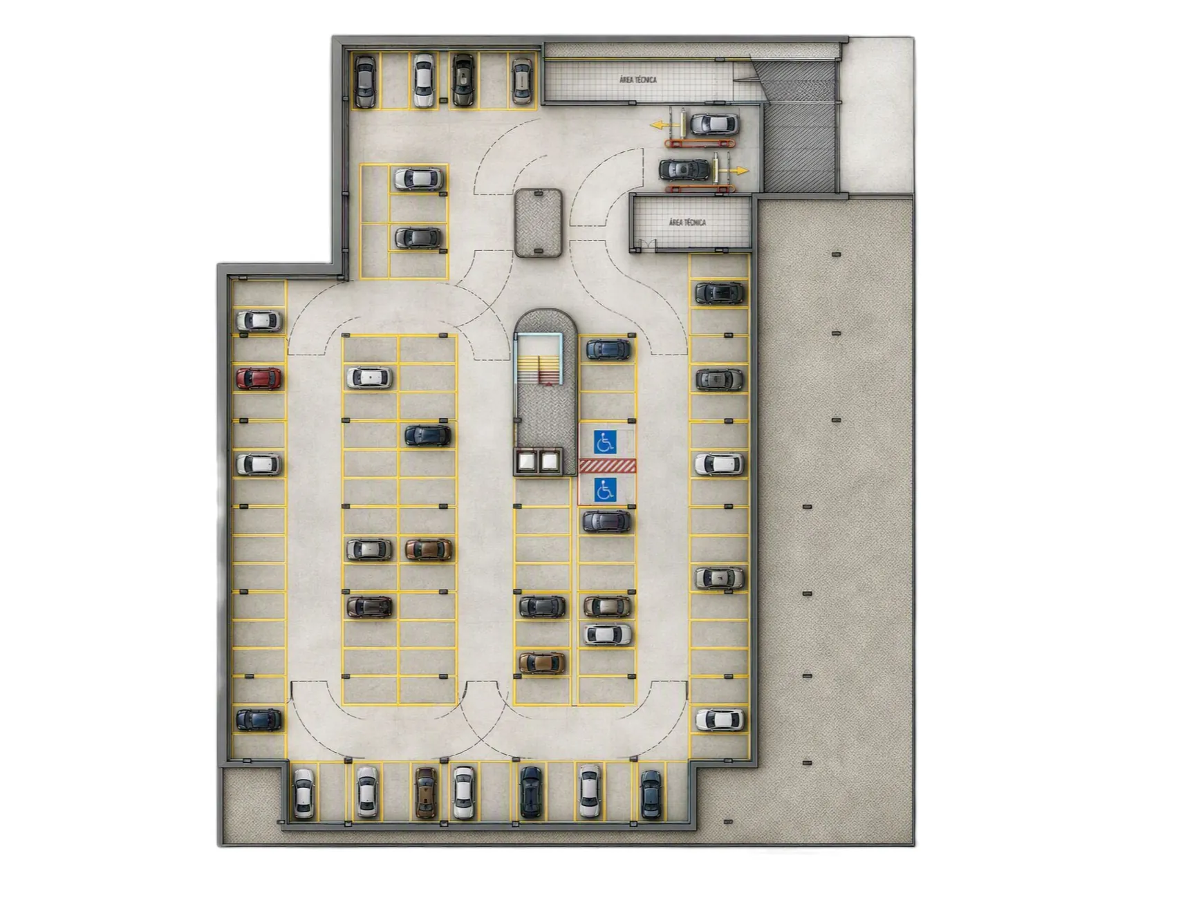 Planta do subsolo · Estacionamento